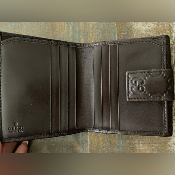 Gucci GG monogram leather wallet in very good condition - Picture 6 of 11